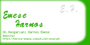 emese harnos business card